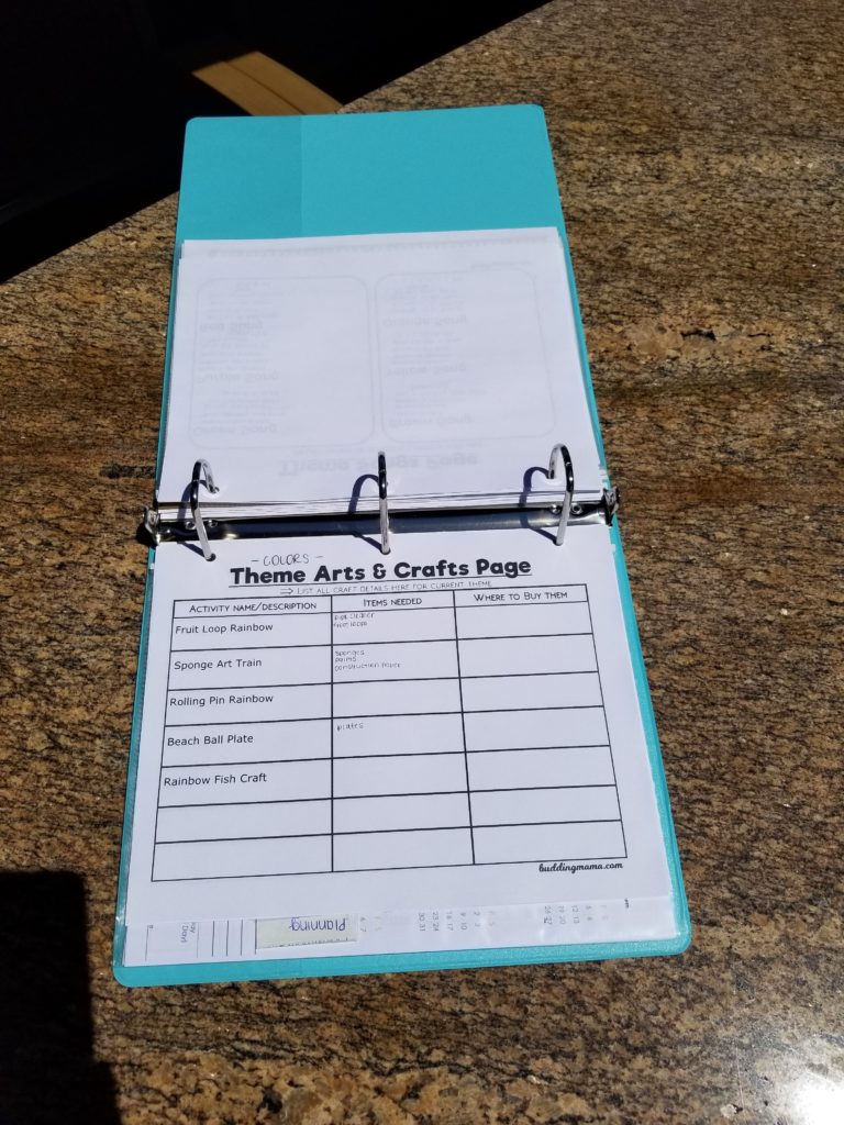 Homeschool curriculum planner that is binder compatible and editable buddingmama