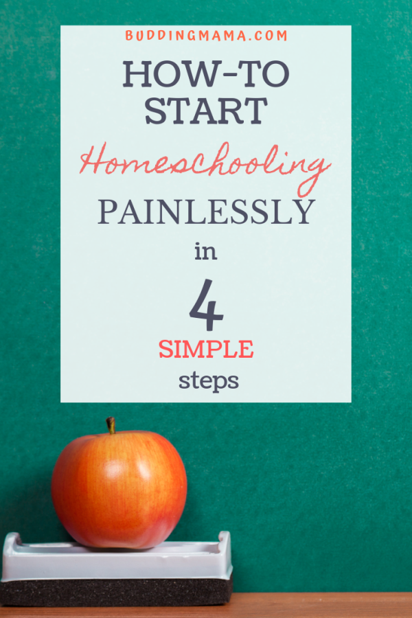 4 steps on how to homeschool painlessly once you've decided to homeschool