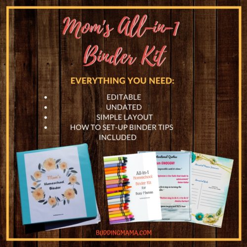 the homeschool all in one binder kit is perfect for busy moms and have everything you need at your fingertips buddingmama