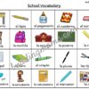 back to school spanish words buddingmama vocabulary sheet