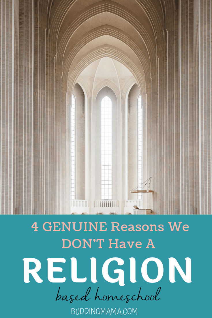 Wondering if you should include religion in your homeschool? Here are 4 valid reasons that we used to decide to NOT use religion as a homeschool focus.