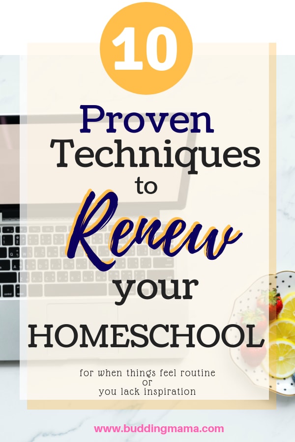 10 proven techniques to renew your homeschool for when things feel routine or you lack inspiration buddingmama