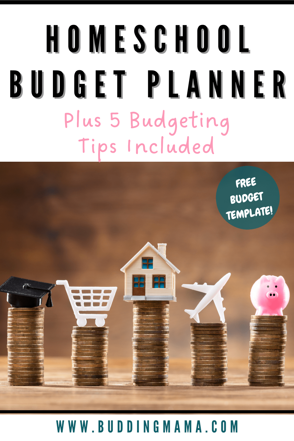 Homeschool Budget Planner & Tips Free Download Pin Budding Mama