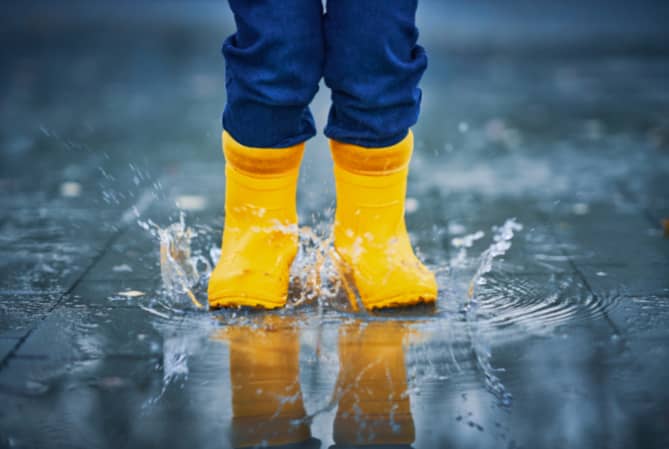 PUDDLE ACTIVITIES FOR KIDS ON A RAINY DAY BUDDING MAMA