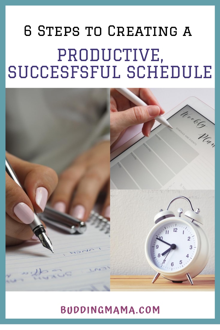6 steps to creating a successful homeschool schedule that works with free editable template buddingmama