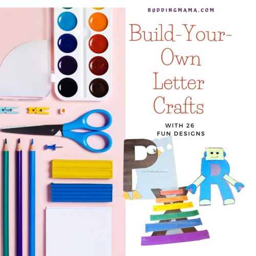 build your own alphabet letter crafts fun animals preschool kindergarten buddingmama