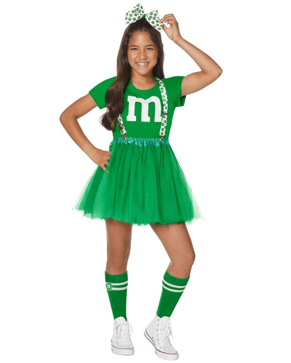 Green M&M Halloween Costume Budget Friendly 
