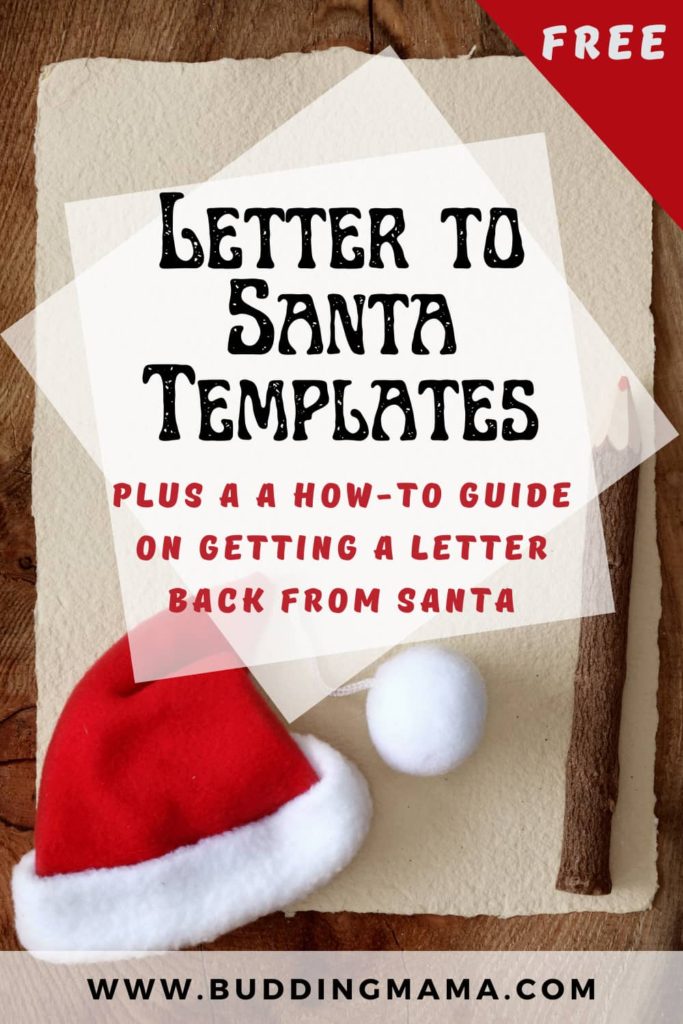 letter to santa free templates budding mama and how to get a letter back pin