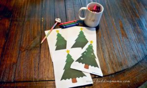 christmas tree hole punch activity worksheets pin