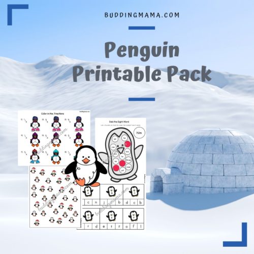 penguin winter new year printable pack buddingmama unit study