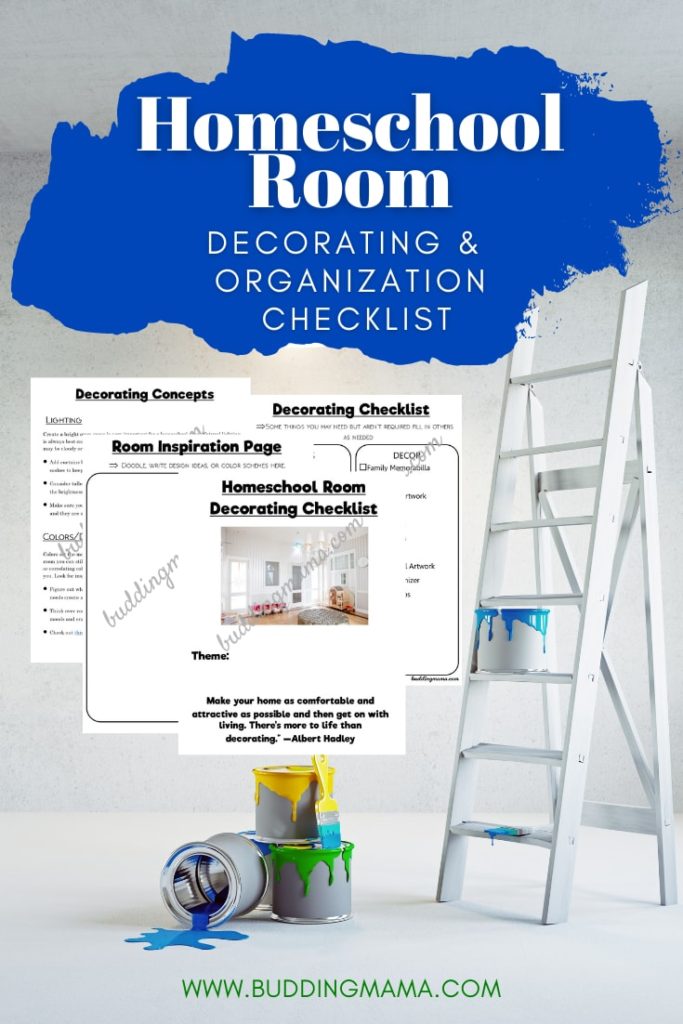 homeschool room decorating and organization checklist buddingmama