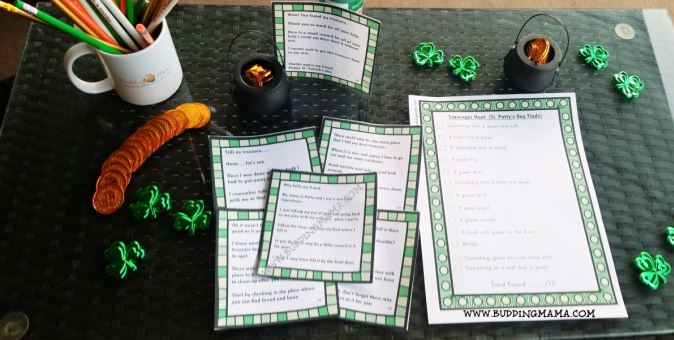 Scavenger Hunt St Patrick's Day Activities for Older Kids Holiday Fun Budding Mama
