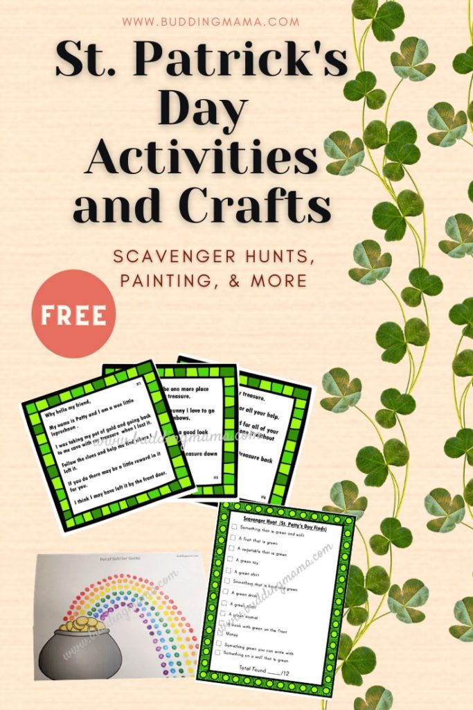 St. Patrick Day Fun Easy Crafts and Activities For Kids PIN