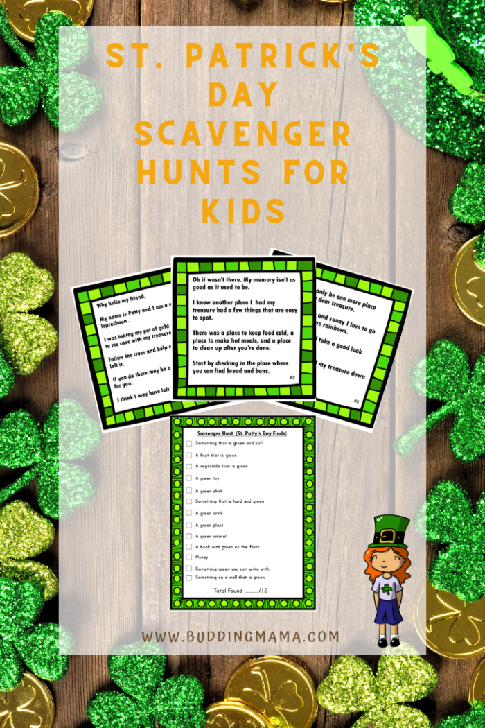 St. Patrick's Day Scavenger Hunt for Older Kids – Budding Mama