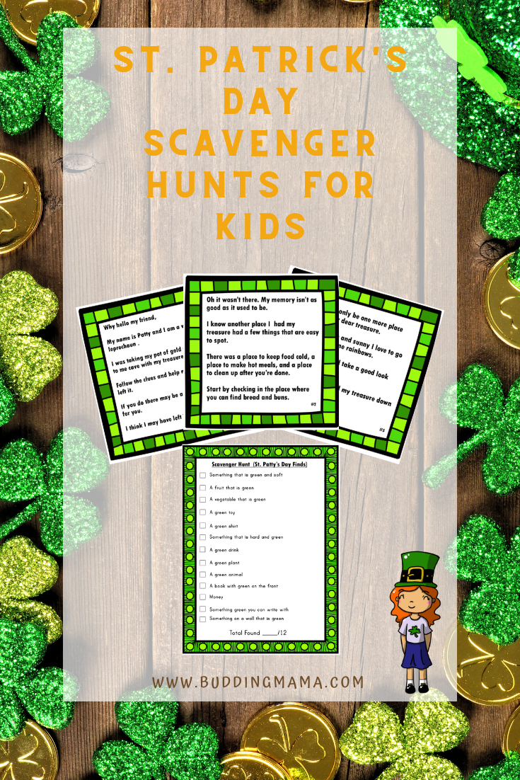 St. Patrick Day Fun Scavenger Hunt Activities For Kids