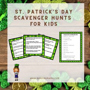St. Patrick Day Fun Scavenger Hunts for Kids Budding Mama
