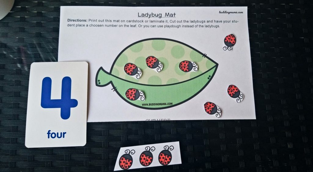 gardening activities for kids free printables ladybug counting mat