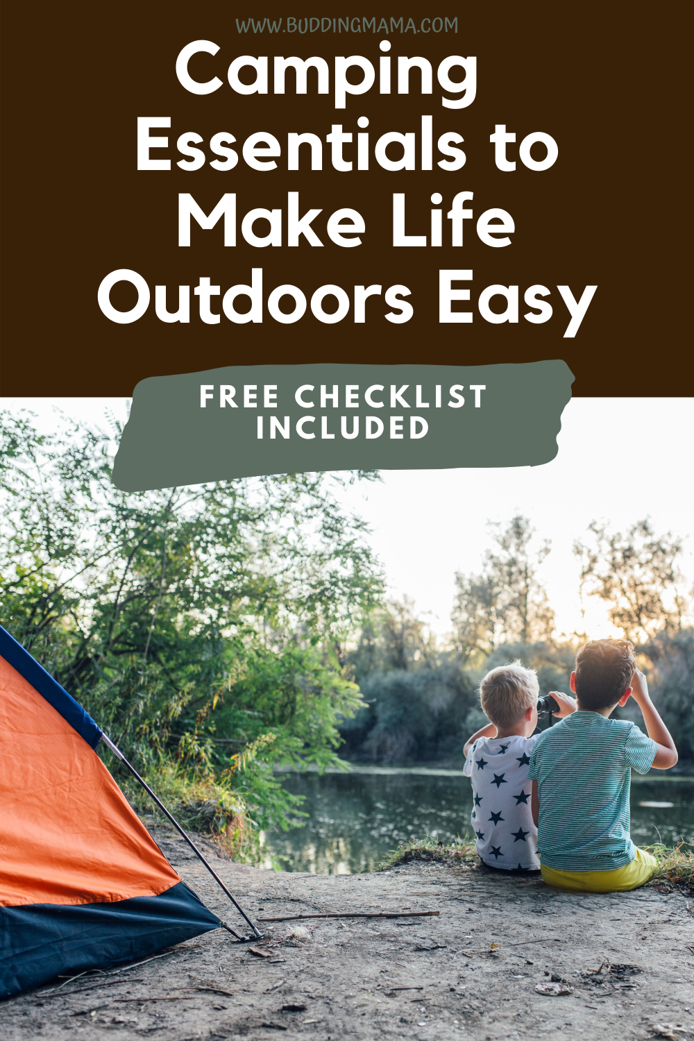 EXPLORING THE GREAT OUTDOORS THINGS TO DO CAMPING ACTIVITIES FOR KIDS FREEBIE buddingmama essentials checklist for families
