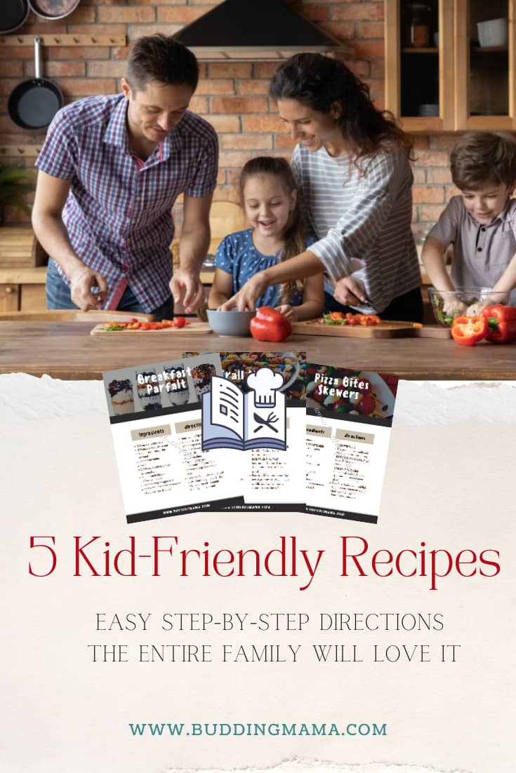 Easy Step by Step Kid Friendly-Recipe Cards Budding Mama Pin