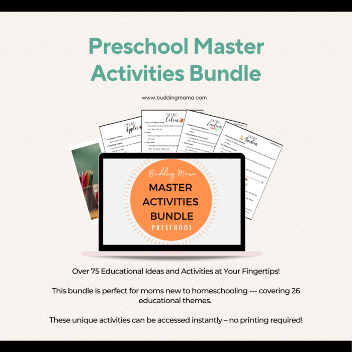 preschool activities bundle themes listed