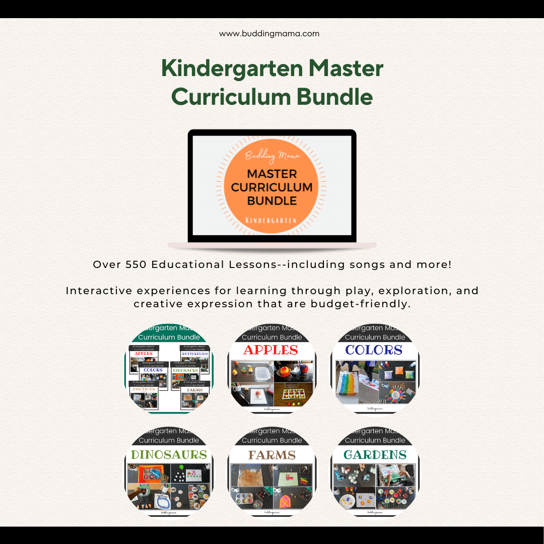 kindergarten activities bundle with photos shown