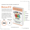 learning letters bonus information with cover of book budding mama